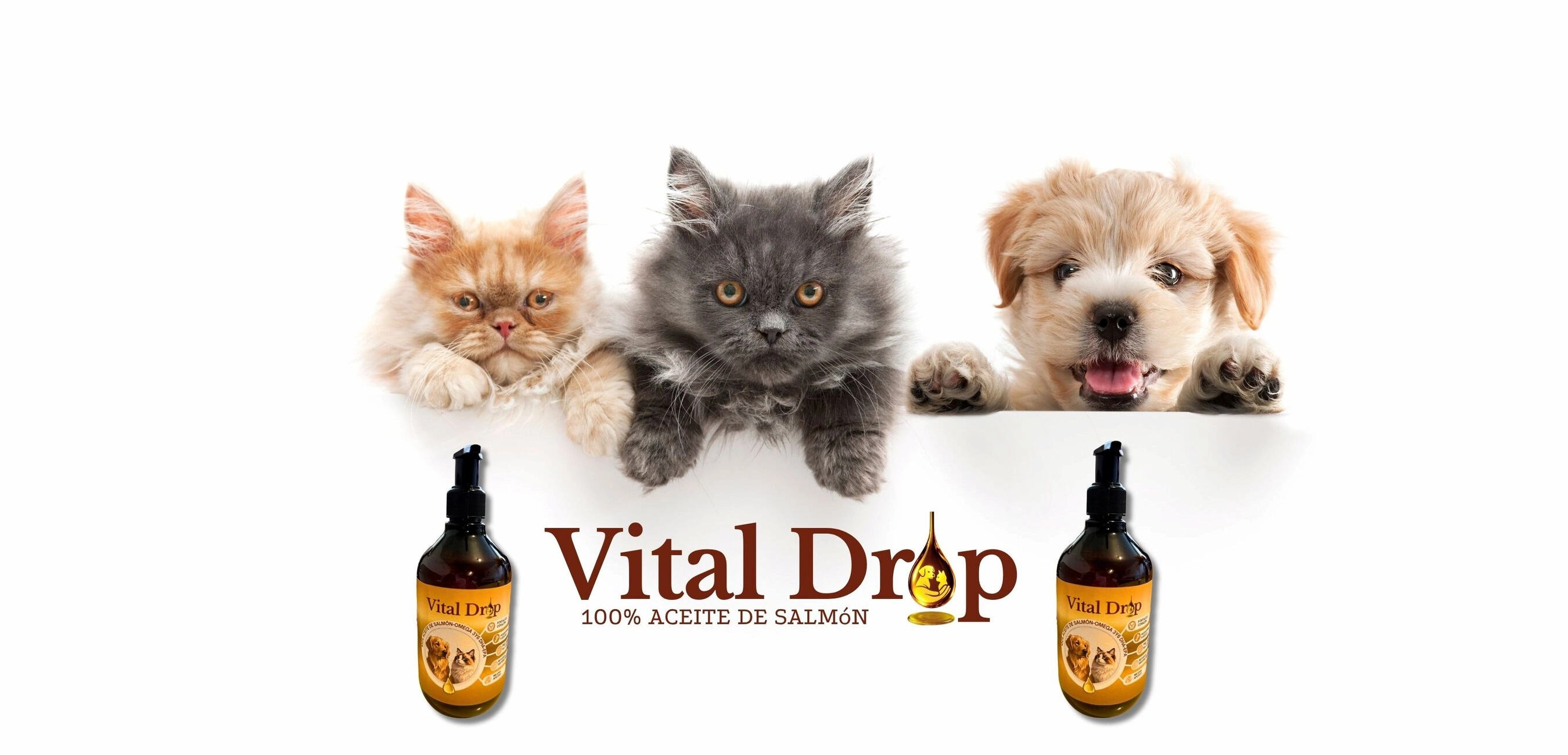 VitalDrop Aceite de salmon para perros y gatos